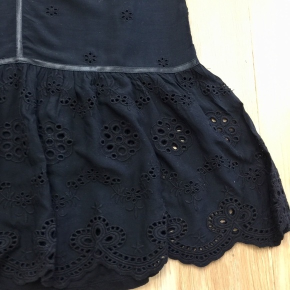 Sundance Nadine Drop Waist Lace Eyelet Midi Dress - Picture 7 of 12